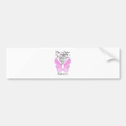 Angel Wings Bumpersticker (Voorkant)