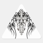 Angel Wings Cross Pattern Sticker (Voorkant)