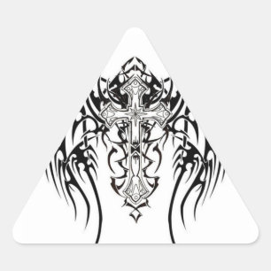 Angel Wings Cross Pattern Sticker