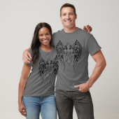 Angel Wings Cross Pattern T-shirt (Unisex)