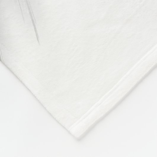 ANGEL WINGS Custom Name White Fleece Deken (Hoek)