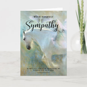 Angel Wings Deepest Sympathie gepersonaliseerd Kaart