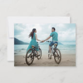 Angel Wings Dream Cloud QR Code Wedding RSVP Kaart (Achterkant)