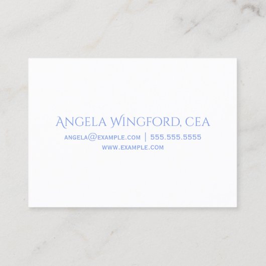 ANGEL WINGS Dreamy Beauty Visitekaartje (Achterkant)