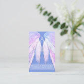 Angel Wings Dreamy Roze Zacht Blauw Visitekaartje (Staand voorkant)