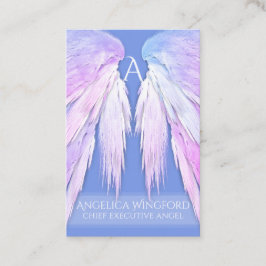 Angel Wings Dreamy Roze Zacht Blauw Visitekaartje