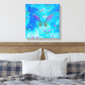 Angel Wings en Clouds Canvas Afdruk (Insitu (Slaapkamer))