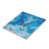 Angel Wings en Clouds Tegeltje (Zijkant)