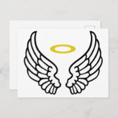 Angel Wings en Halo Briefkaart (Voorkant / Achterkant)