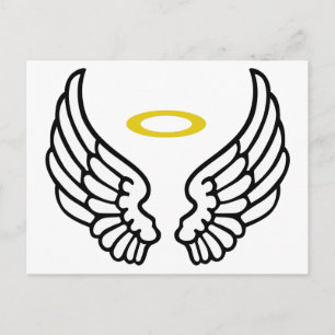 Angel Wings en Halo Briefkaart