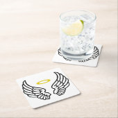 Angel Wings en Halo Kartonnen Onderzetters (Insitu)