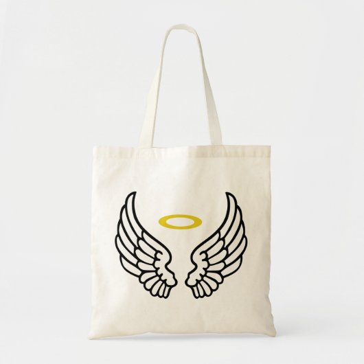 Angel Wings en Halo Tote Bag (Voorkant)