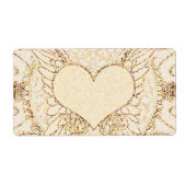 Angel Wings en Heart Etiket (Voorkant)