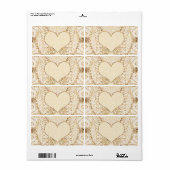 Angel Wings en Heart Etiket (Full Sheet)