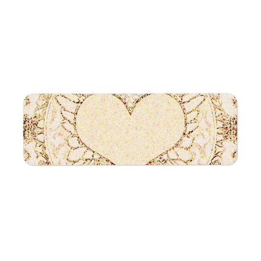 Angel Wings en Heart Etiket (Voorkant)