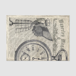 Angel Wings Ephemera Collage Tissuepapier