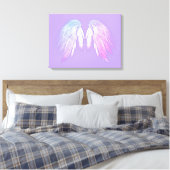 ANGEL WINGS Fairy Paars Canvas Afdruk (Insitu (Slaapkamer))
