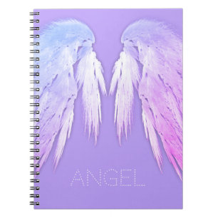 ANGEL WINGS Fairy Paars Custom Name Notitieboek