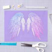 ANGEL WINGS Fairy Paars Custom Name Tissuepapier (Craft)
