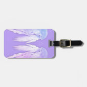 ANGEL WINGS Fairy Paars Monogram Bagagelabel (Voorkant horizontaal)