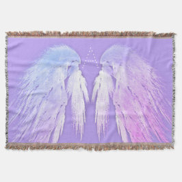 ANGEL WINGS Fairy Paars Monogram Deken