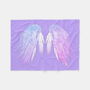 ANGEL WINGS Fairy Paars Monogram Fleece Deken