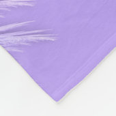 ANGEL WINGS Fairy Paars Monogram Fleece Deken (Hoek)