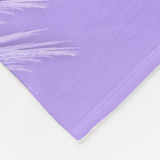 ANGEL WINGS Fairy Paars Monogram Fleece Deken (Hoek)