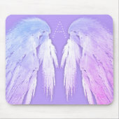 ANGEL WINGS Fairy Paars Monogram Muismat (Voorkant)