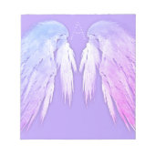 ANGEL WINGS Fairy Paars Monogram Notitieblok (Voorkant)