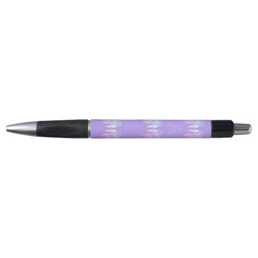 ANGEL WINGS Fairy Paars Monogram Pen (Voorkant)
