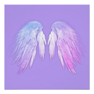 ANGEL WINGS Fairy Paars Perfect Poster