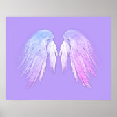 ANGEL WINGS Fairy Paars Poster (Voorkant)