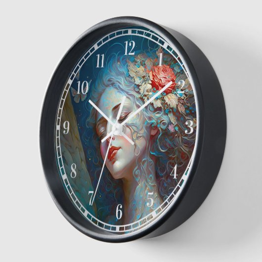 Angel Wings Fantasy Art Clock (Hoek)