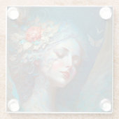 Angel Wings Fantasy Art Glass Onderzetter (Achterkant)