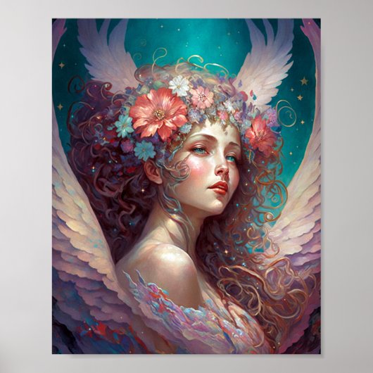 Angel Wings Fantasy Art Poster (Voorkant)