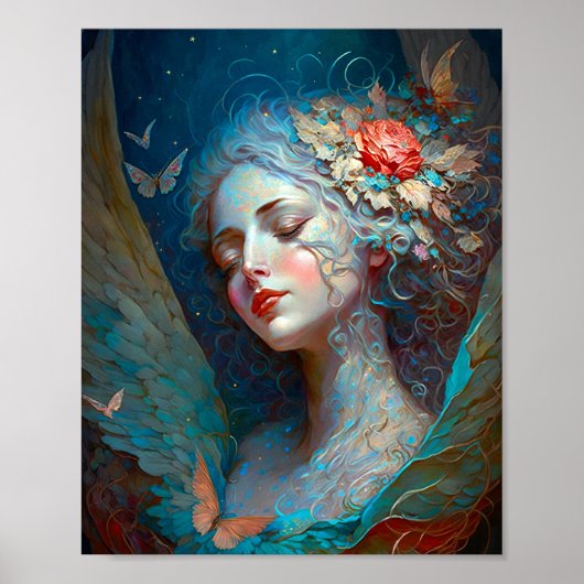 Angel Wings Fantasy Art Poster (Voorkant)