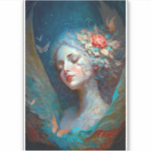 Angel Wings Fantasy Art Sticker (Voorkant)