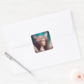 Angel Wings Fantasy Art Vierkante Sticker (Envelop)