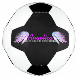 ANGEL WINGS Fantasy Color met Paarse naam Voetbal