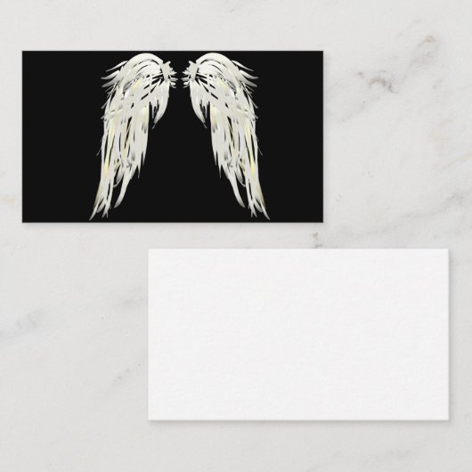 Angel Wings Feathers Christelijke Visitekaartjes (Voorkant / Achterkant)