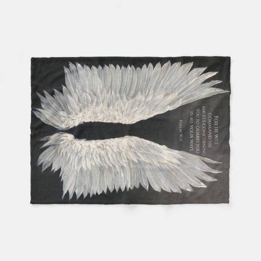 Angel Wings Fleece Blanket (Voorkant (Horizontaal))