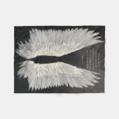 Angel Wings Fleece Blanket Deken (Voorkant (Horizontaal))