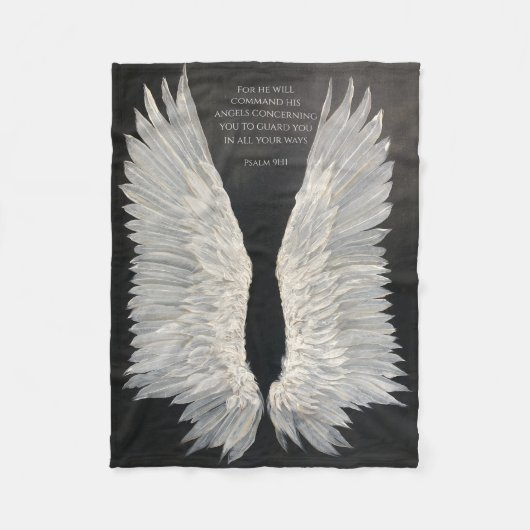 Angel Wings Fleece Blanket Deken (Voorkant)