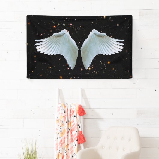 Angel Wings foto achtergrond Spandoek (Insitu)