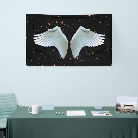 Angel Wings foto achtergrond Spandoek (Beurs)