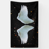 Angel Wings foto achtergrond Spandoek (Verticaal)
