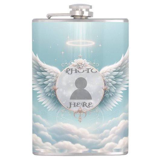 Angel Wings Fotomonument Heupfles (Voorkant)