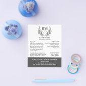 Angel Wings, Funeral Home, Directors Flyer (Enkel)