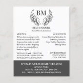 Angel Wings, Funeral Home, Directors Flyer (Voorkant)